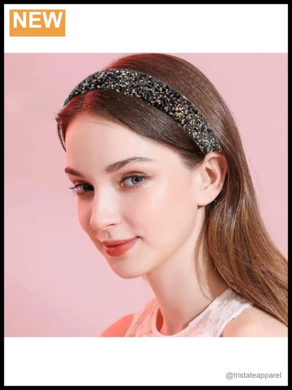 6 Pack Glitter Headbands for Women Girls Hair Accessories